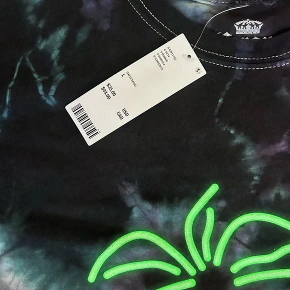 Corona Extra Tie-Dye Parrot Tee - Black and Green - Picture 6 of 7